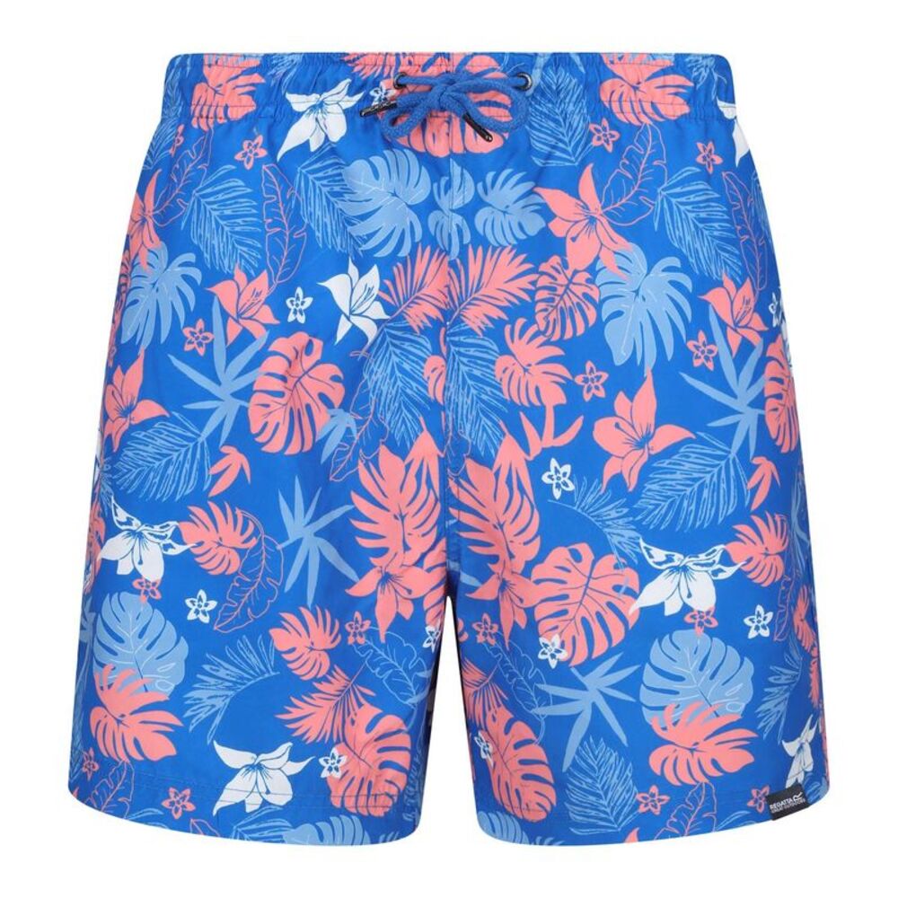 Regatta Mens Loras Family Hawaiian Swim Shorts / Oxford Blue